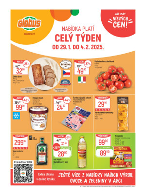 akční leták Globus 29.1.2025-4.2.2025