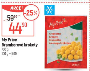 Bramborové krokety mražené My Price