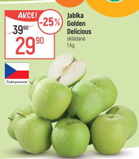 Jablka Golden Delicious