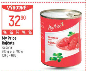 Rajčata loupaná My Price