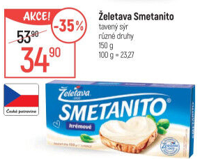 Sýr tavený Smetanito Želetava