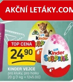 Čokoládové vajíčko s překvapením Kinder Surprise
