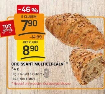 Croissant multicereální