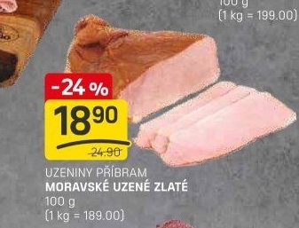 Moravské uzené zlatéPříbramská uzenina