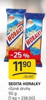 Oplatky Horalky Sedita