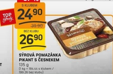 Pikantní sýrová pomazánka s česnekem Varmuža