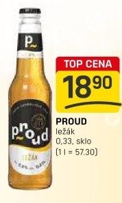 Pivo světlý ležák Proud
