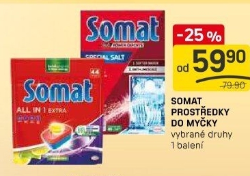 Prostředky do myčky Somat