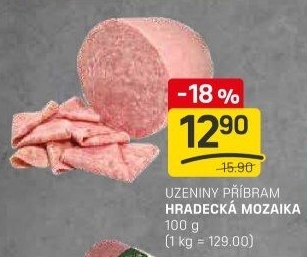 Salám Hradecká mozaika Příbramská uzenina