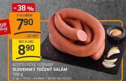 Salám slovenský točený Kostelecké uzeniny