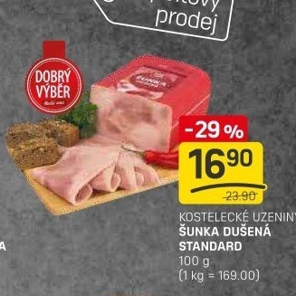 Šunka dušená standard Kostelecké uzeniny