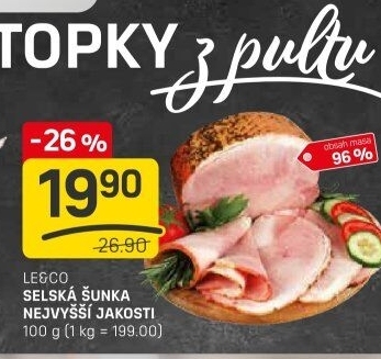 Šunka selská nejvyšší jakosti LE&