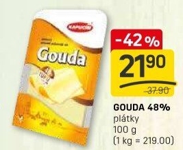 Sýr Gouda 48% Kapucín