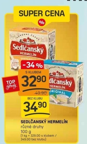 Sýr Hermelín Sedlčanský