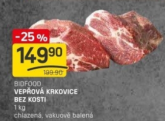 Vepřová krkovice bez kosti Bidfood