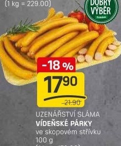 Vídeňské párky Premium Dobrý Výběr