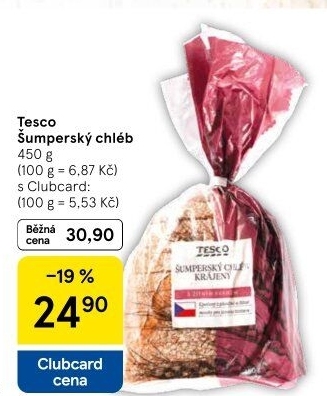 Chléb Šumperský Tesco