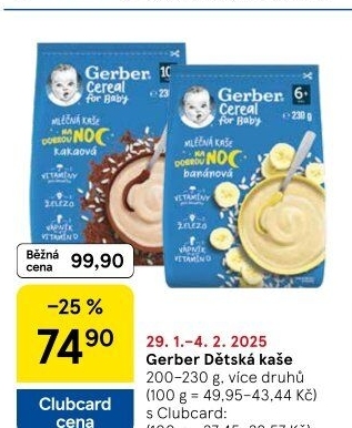 Kaše Gerber Natural for Baby