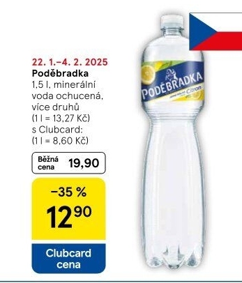 Ochucená voda Poděbradka