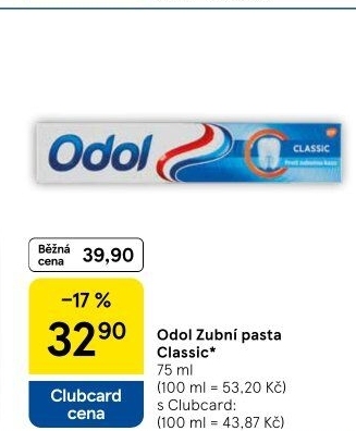 Pasta na zuby Classic Odol