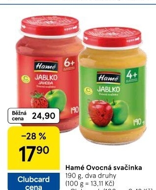 Přesnídávka ovocná Hamé