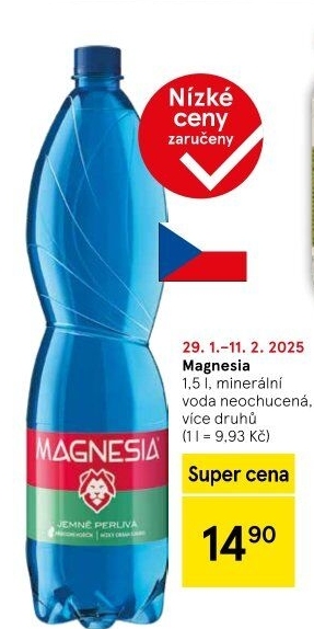 Přírodní voda Magnesia