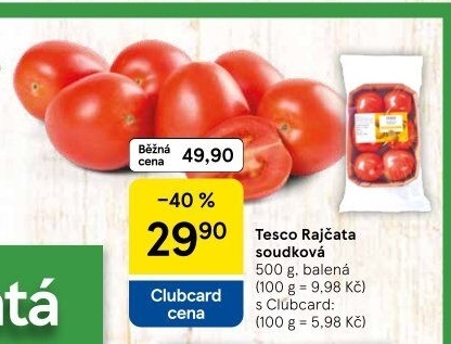 Rajčata soudková Tesco