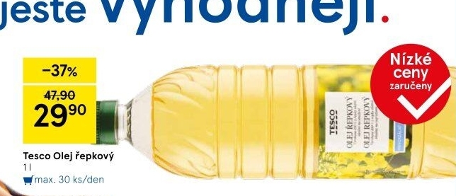 Řepkový olej Tesco