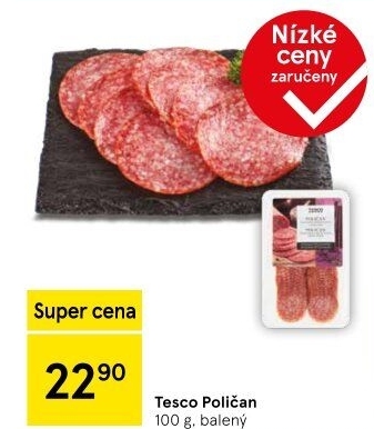 Salám Poličan Tesco