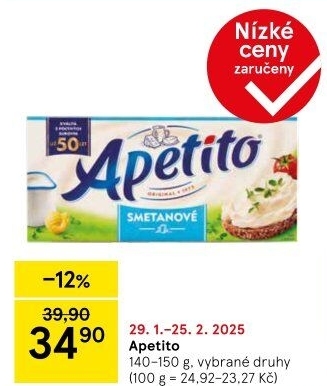 Sýr tavený Apetito