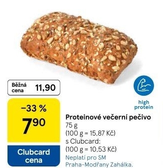 Večerní proteinové pečivo