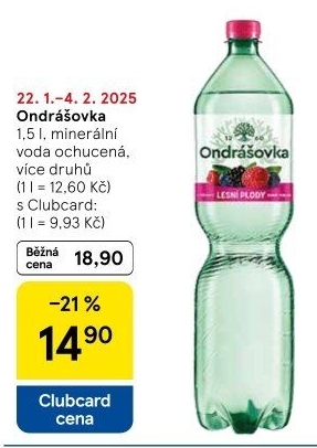 Voda ochucená Ondrášovka