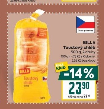 BILLA Toustový chléb
