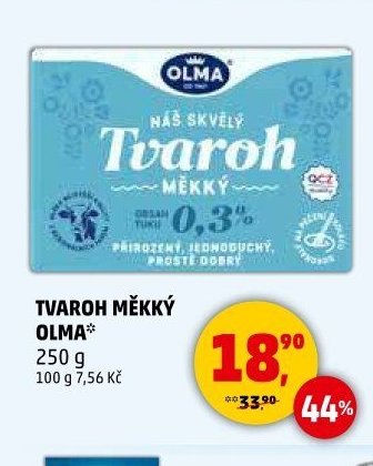 TVAROH MĚKKÝ OLMA