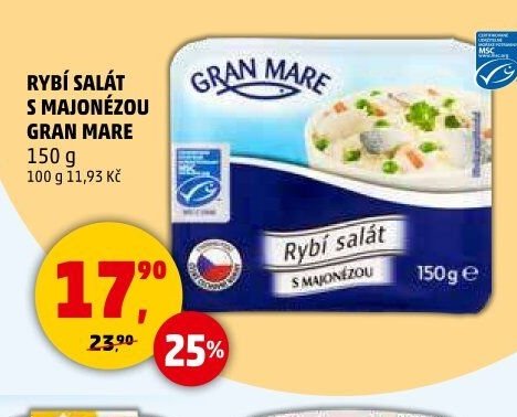 Rybí salát s majonézou Gran Mare 150 g