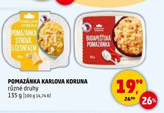Pomazánka Karlova Koruna 135 g