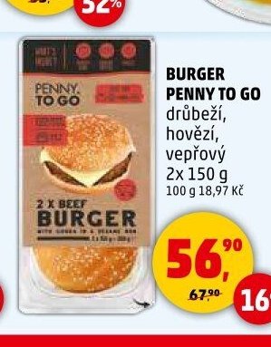 Burger Penny To Go 2x 150 g