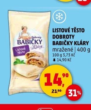 Listové těsto Dobroty babičky Kláry