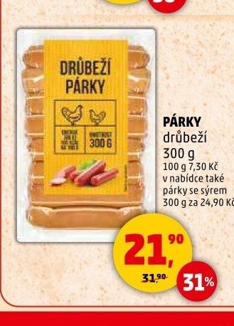 PÁRKY DRŮBEŽÍ 300 g