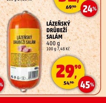 LÁZEŇSKÝ DRŮBEŽÍ SALÁM 400 g