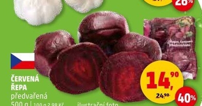 Červená řepa předvařená