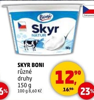 Dezert zakysaný ochucený Skyr Boni
