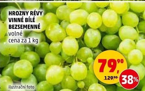 Hrozny bílé bezsemenné