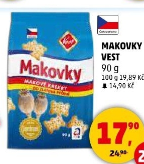 Krekry makovky Vest