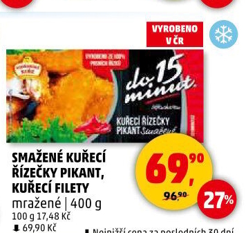 Kuřecí filety smažené mražené Vodňanské kuře