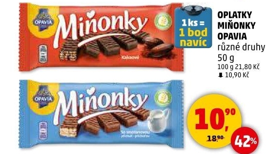 Oplatky Miňonky Opavia