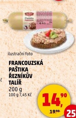 Paštika francouzská Řezníkův talíř