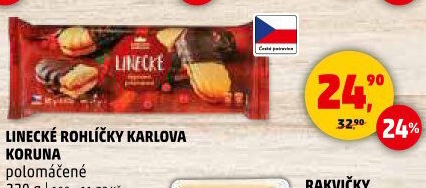 Rohlíčky linecké Karlova Koruna