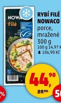 Rybí filé mražené Nowaco