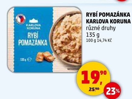 Rybí pomazánka Karlova Koruna